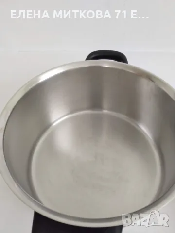 Fissler Западна Германия - много масивни тенджера и тиган от неръждаема стомана с еднакъв декор, снимка 8 - Съдове за готвене - 55436940