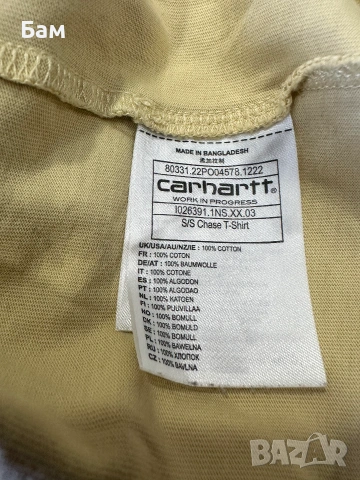 Оригинална мъжка тениска Carhartt Chase T-Shirt размер Л, снимка 5 - Тениски - 55048618