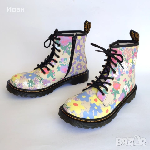 Боти Dr. Martens AirWair естествена кожа, снимка 2 - Дамски боти - 54845685