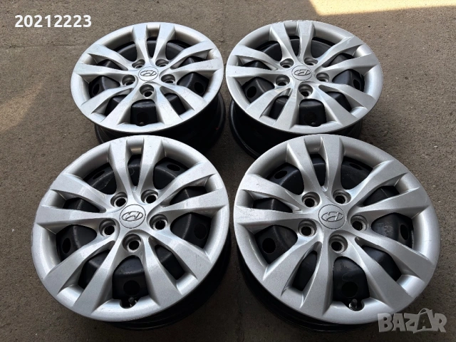 4 броя железни джанти+тасове за Hyundai IX20,Hyundai I30,Hyundai IONIQ 15, снимка 2 - Гуми и джанти - 54122136