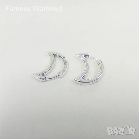 Pandora moon hoop обици, снимка 2 - Обеци - 55389457
