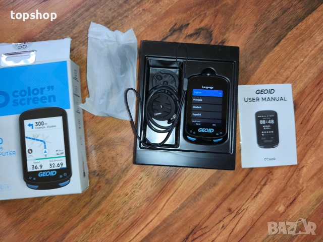 Чисто нов GPS Велокомпютър с Навигация GEOID CC600 (Цветен екран, WiFi, Bluetooth, ANT+)  , снимка 11 - Аксесоари за велосипеди - 55127657