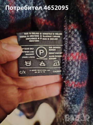 Оригинално дамко вълнено палто Gloverall с качулка, снимка 6 - Палта, манта - 54037236