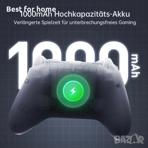 Machenike G3V2 Bluetooth контролер за PC/Switch/Ios/Android, джойстици с ефект на Хол, бял, снимка 6 - Аксесоари - 54160344