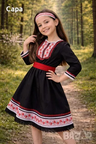 стилни дамски рокли с народни мотиви , снимка 16 - Рокли - 55374380