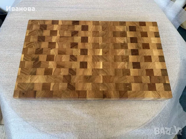 Енд грейн дъска за рязане от дъб, снимка 2 - Аксесоари за кухня - 55353018