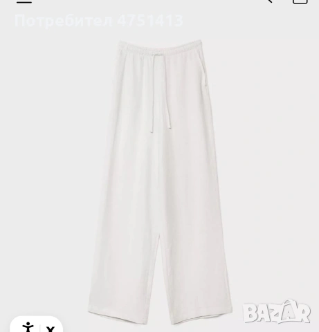 Ленен панталон Stradivarius