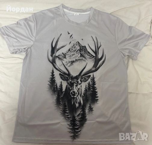 Ловна тениска с елен