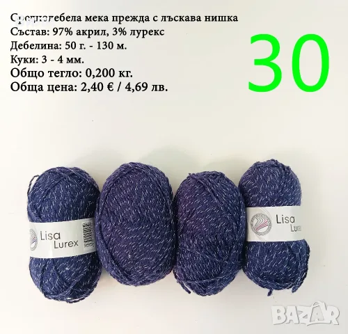 Евтини прежди в малки количества - нови и остатъци , снимка 12 - Други - 52042384