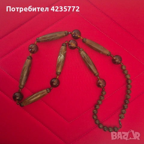 Уникално винтидж бижу от балтийски кехлибар. , снимка 2 - Колиета, медальони, синджири - 54759927