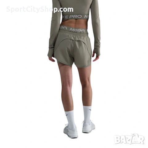Дамски шорти Nike Pro Dri-FIT 2-in-1 HJ1204-320, снимка 3 - Къси панталони и бермуди - 54605878