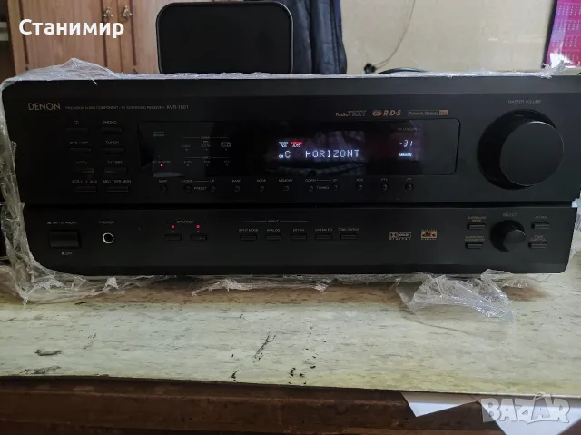 Ресивър за домашно кино Denon AVR-1801 (с дистанционно и инструкция) – Топ състояние!, снимка 4 - Ресийвъри, усилватели, смесителни пултове - 55661322