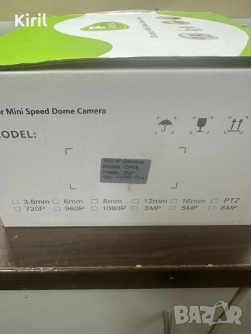 Видеокамера CP05 WiFi IP, снимка 2 - IP камери - 54848231