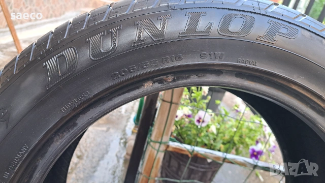 Продавам две летни единични гуми Goodyear и Dunlop с размер 205 55 16, снимка 2 - Гуми и джанти - 55053175