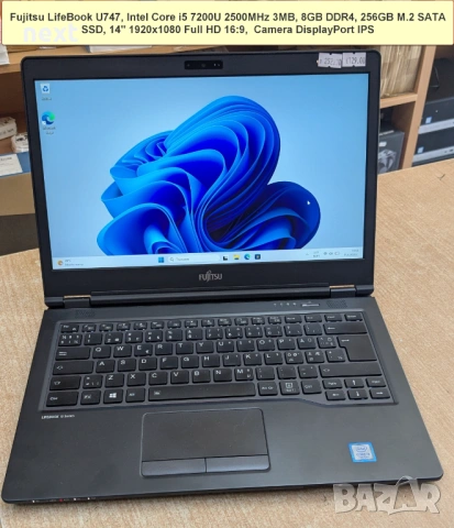 Бизнес лаптопи HP / Dell / Lenovo / Fujitsu – i5 / Ryzen, SSD, IPS, + гаранция и фактура, снимка 2 - Лаптопи за работа - 54915417
