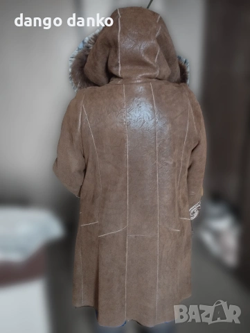 кожено палто \ норка, снимка 2 - Палта, манта - 54046110