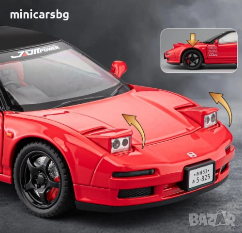 Метални колички: Honda Acura NSX (NA1) 1:22, снимка 4 - Колекции - 54259993