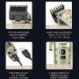 Акумулаторен тример, VGR V-005, метален корпус, 2600mAh батерия, LED дисплей, снимка 4