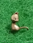 Винтидж сребърна обеца КОТКА 🐱 маисторска изработка 53195, снимка 3