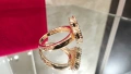 Van Cleef & Arpels VCA Rose Gold Black Onyx Vintage Alhambra Дамски Пръстен, снимка 5
