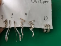 Сребърни обеци 925 10 чифта, снимка 6