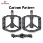Ултра леки педали за велосипед PROMEND R65 Carbon Pattern, 3 лагера, 240гр, снимка 2