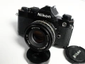 Съвършенният и сигурният SLR "NIKON-FE"- черен, тестван без проблеми, снимка 2