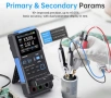 Нов професионален LCR метър FNIRSI LC1020E (100kHz, Kelvin клипсове), снимка 3