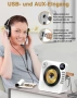 CD плейър Greadio CD86, Bluetooth 5.1, мултифункционален CD плейър с високоговорители, дистанционно , снимка 5