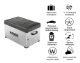 Портативен компресорен хладилник HAWEK C30 30L – 12V/24V/220V с охлаждане и замразяване, снимка 6
