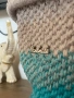 Ръчно плетена чанта от памучно макраме , снимка 4