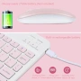 Безжичен Комплект клавиатура и мишка, Bluetooth, Презареждащи се, Мултифункционални, 78 клавиша, снимка 5