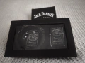 Колекционерски комплект Jack Daniel’s: 2 кожени манерки + запечатан комплект пепелник и запалка, снимка 9