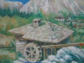 Продавам Оригинална авторска картина маслени бои „Възрожденска воденица“ (1995 г.), снимка 2