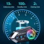 Интерком за каска Мото Intercom Слушалка за каска Блутут Bluetooth 5.4 Хендсфри за мотор Y12 2в1, снимка 4