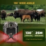 Камера за дива природа, 4K 84MP HD WiFi Bluetooth камера за следи с нощно виждане, снимка 4