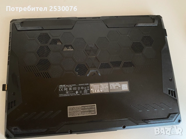 Asus TUF Gaming A15 / Ryzen 5 4600H / GTX 1650 / 512GB SSD – Перфектен, снимка 6 - Лаптопи за игри - 54063765