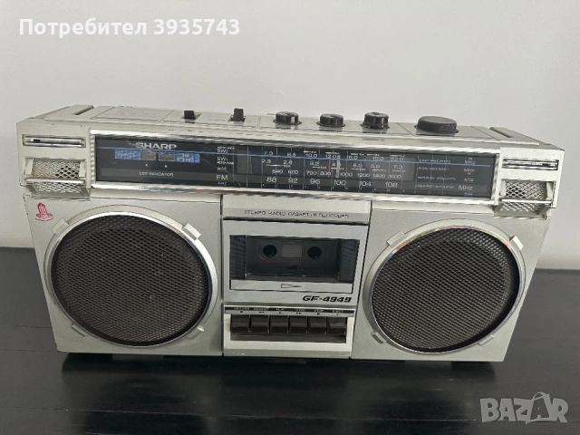 Sharp GF4949 радиокасетофон , снимка 3 - Радиокасетофони, транзистори - 54571759