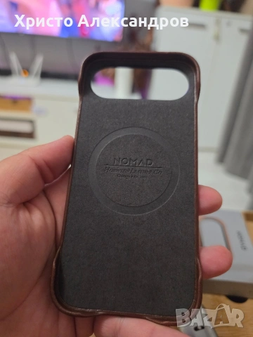 Употребяван кожен кейс NOMAD Traditional Leather Case за iPhone Air - Естествена кожа #61, снимка 5 - Калъфи, кейсове - 54634596