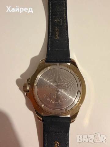 Руски механичен часовник Восток Командирские Адмирал Кузнецов, снимка 5 - Антикварни и старинни предмети - 53971914