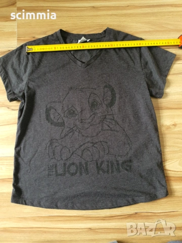 Disney Lion King черна тениска със Симба дамска M, оригинална, снимка 8 - Тениски - 54806839