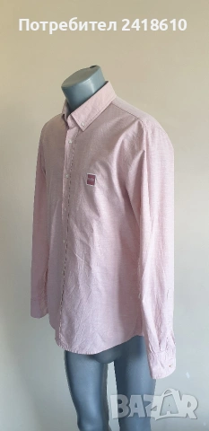 Hugo Boss Cotton Slim  Fit Cotton Mens Size L ОРИГИНАЛ! Мъжка Риза!, снимка 4 - Ризи - 54767636