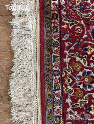 Персийски килим Исфахан , снимка 8 - Килими - 55608222