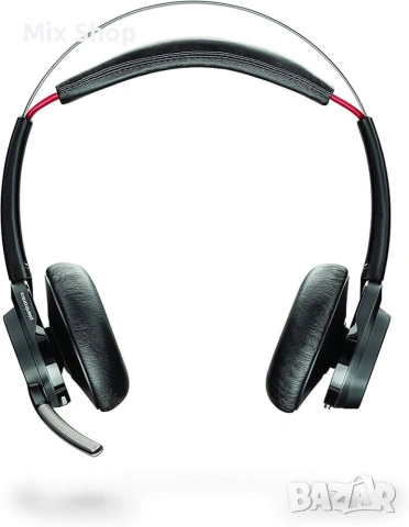 Нов Plantronics Voyager Focus UC B825 Bluetooth стерео слушалки със зареждаща станция, с USB-A BT, снимка 2 - Друга електроника - 55153899