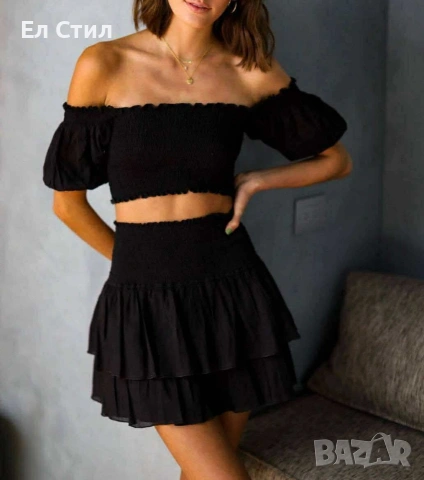 🌹Дамски комплект, пола и блуза.19 евро