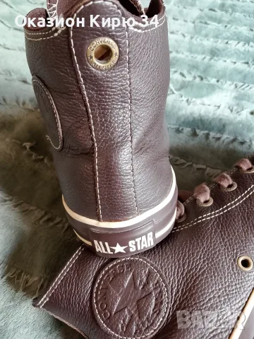 Converse All Stars кожени гуменки , снимка 12 - Кецове - 55314364