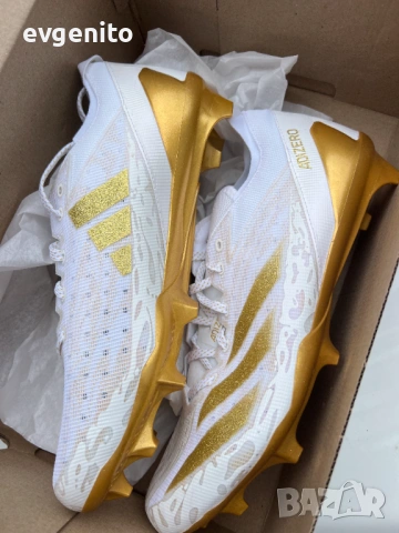 Adidas Adizero Electric White/Gold футболни маратонки размер 45.5