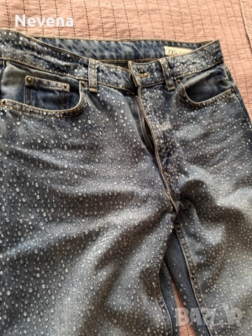 Дънки с камъни Zara