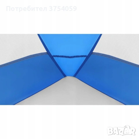 Семейна палатка XXL за плаж и градина с UV50+ защита и водоустойчив под – 273x195x177 см, снимка 5 - Палатки - 55147952