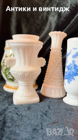 Лот ретро предмети от млечно стъкло (Milk Glass) – Avon, Западна Германия, снимка 5 - Други ценни предмети - 55466799